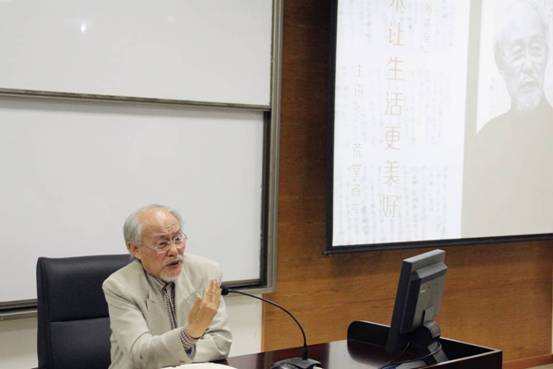 5月10日上午,民间思者,作家,画家,书法家荒堂省三先生应邀至江西财经